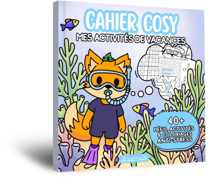 Cahier Cosy - Mes activités de vacances