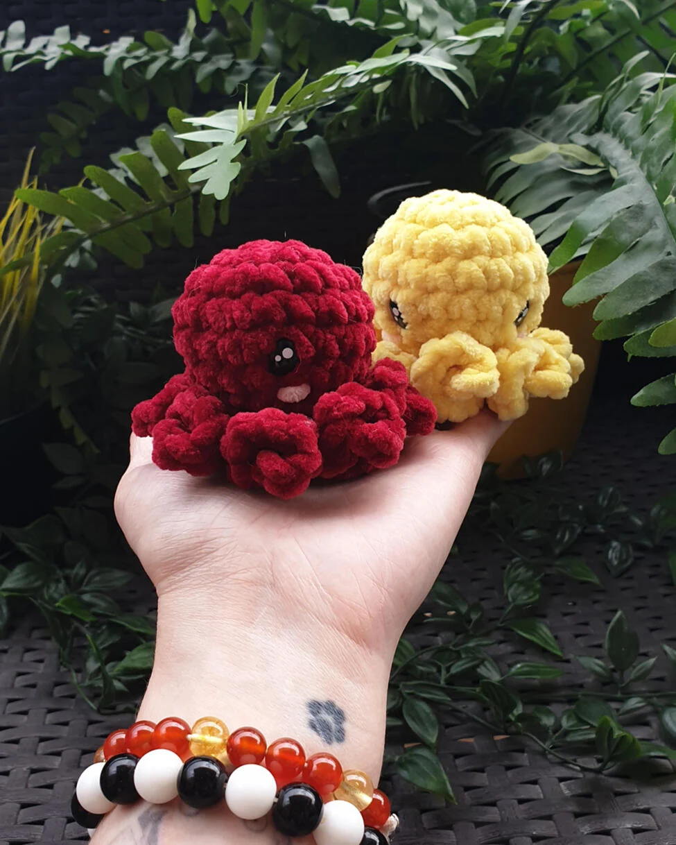 Poulpes en crochet faits main